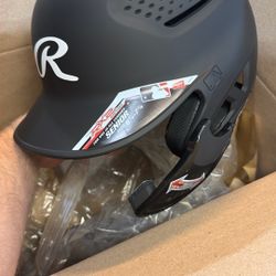 Rawlings | RX2 Series Reverse & Adjust Baseball Batting Helmet | Adjustable Face Guard | Black