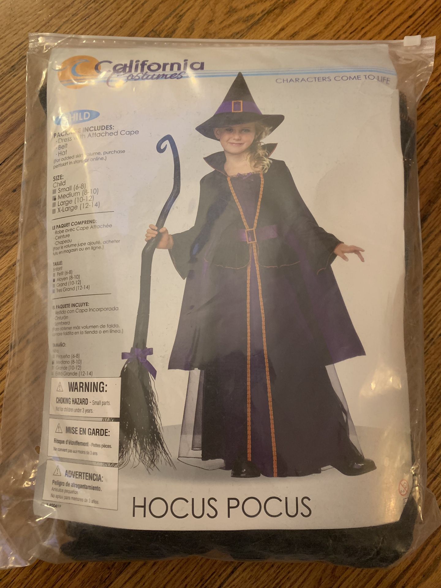 Girls Hocus Pocus Witch Halloween Costume