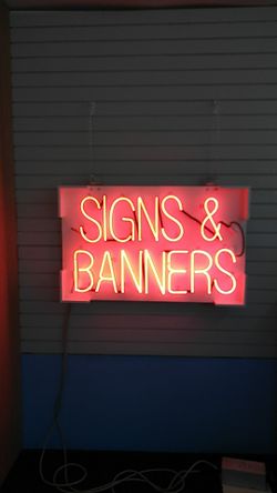 Neon sign. Works great