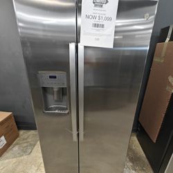 GE 36inch side by side counter depth refrigerator