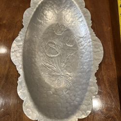 1940’s Aluminum Etched Serving Tray
