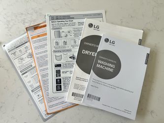 2017 LG Front Loading Washer and Dryer Combo with Risers