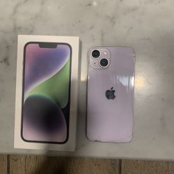 Unlocked purple iPhone 14 