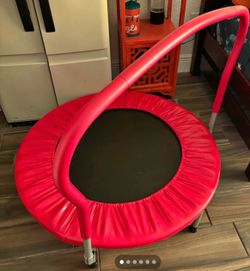 Nice clean like new red trampoline