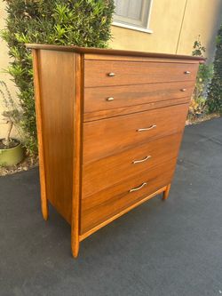 Mid-Century Modern Walnut Tall Dresser
