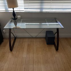 Sleek Glass Desk