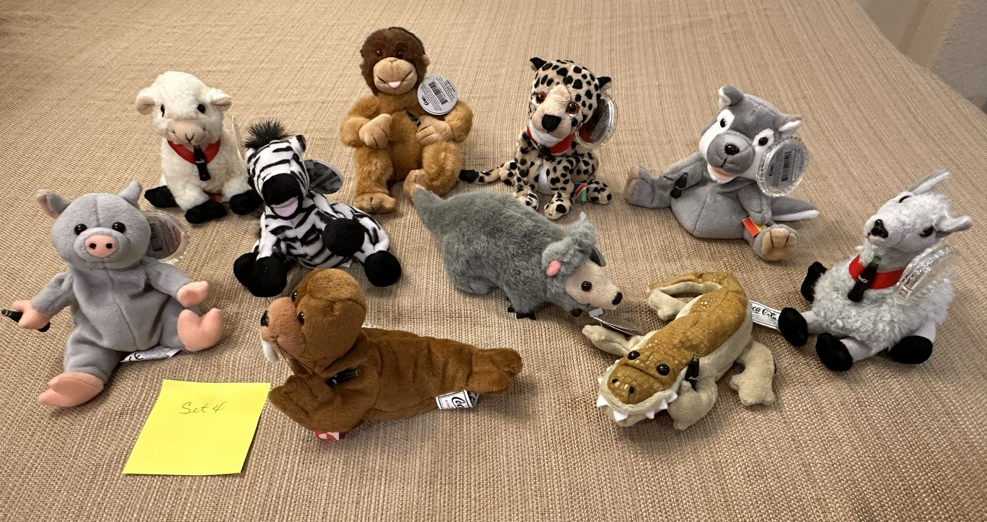 Coca Cola International Bean Bag Collection Set 4