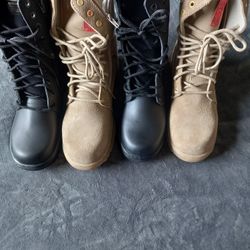Leather Military Boots From Mexico 💯 leather 