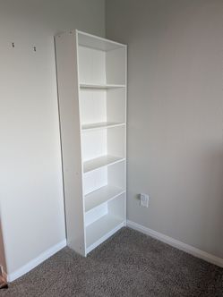 IKEA GERSBY 5-Shelf Bookcase (White)