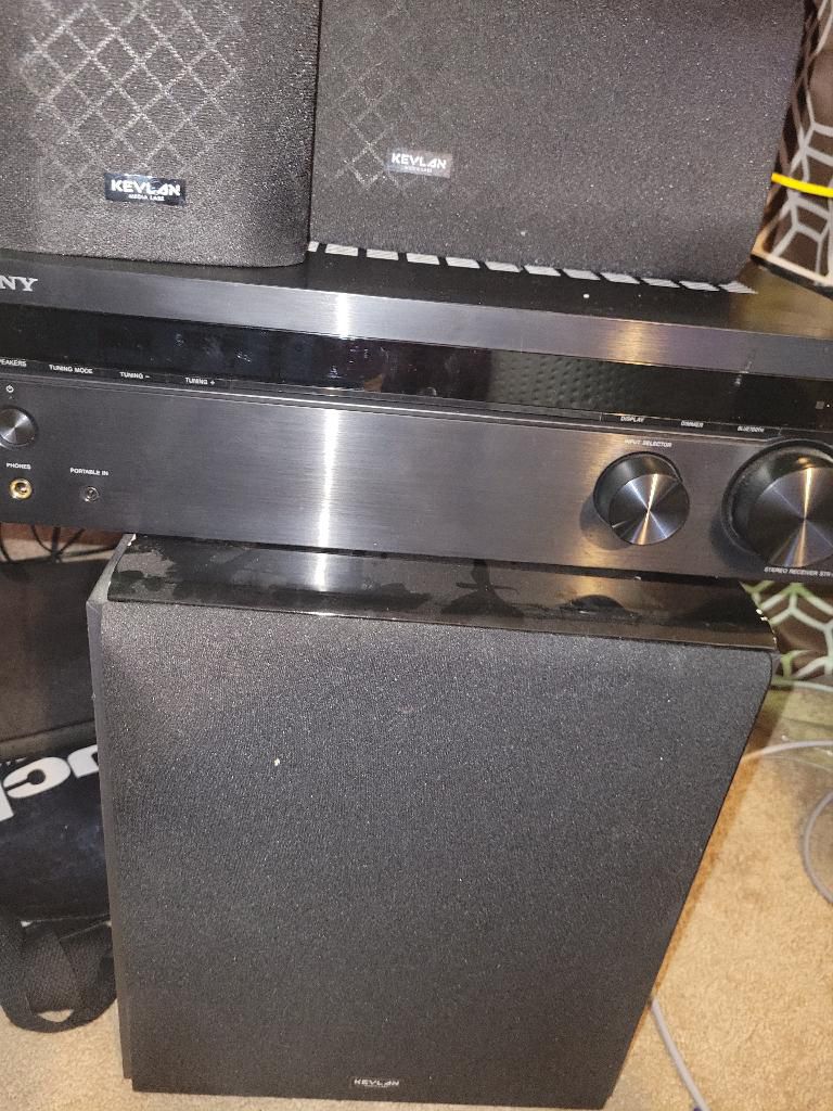 Kevlar 5.1 HD Home theater System + Sony Receiver