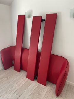 Zuri red bed king size Frame only