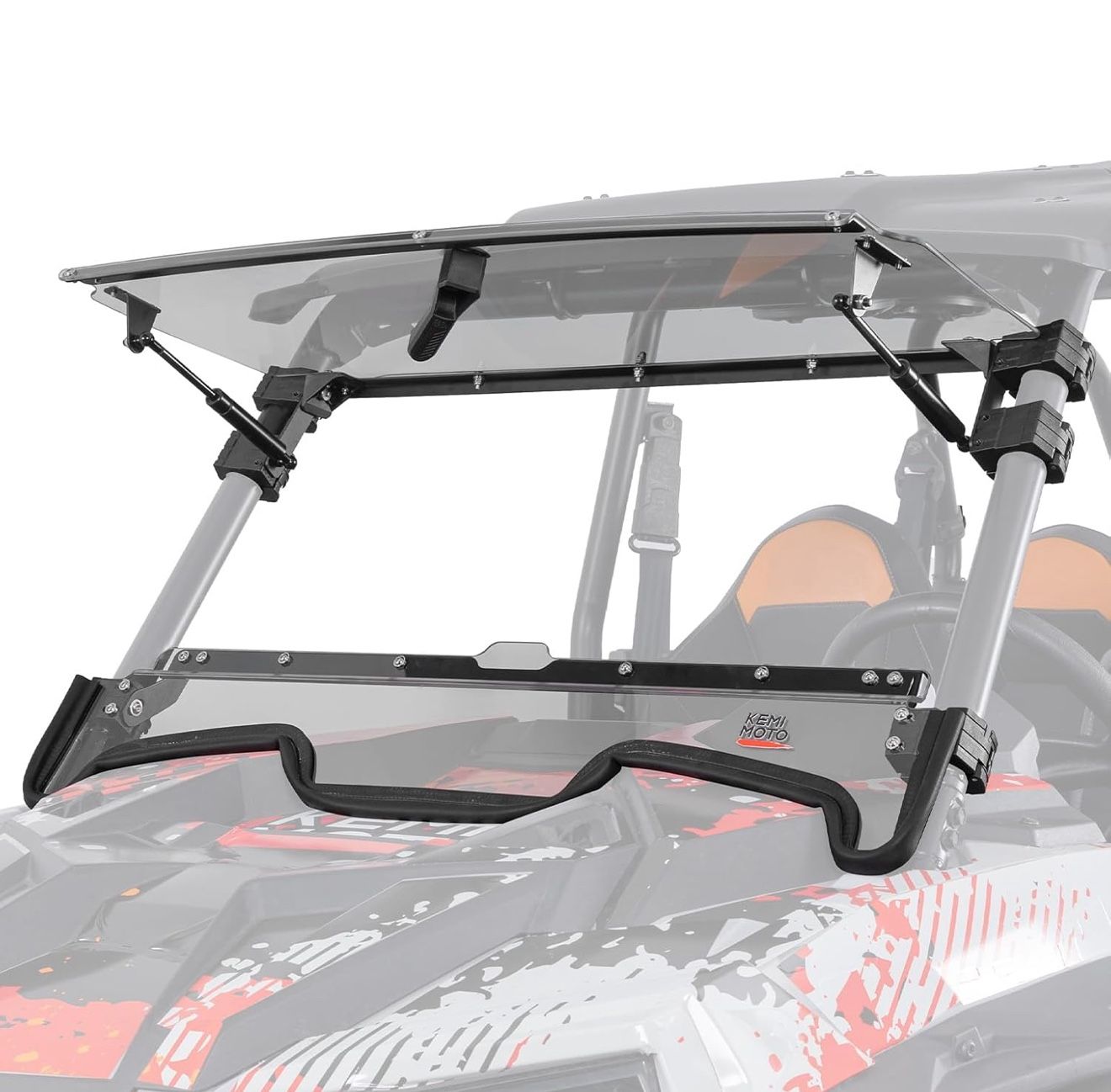 KEMIMOTO 19-23 XP 1000 Flip Up Windshield Upgraded Fit and Seal