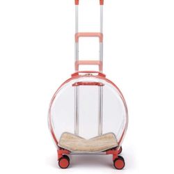 VENLOIS Pet Carrier Pet Trolley Case Pet Dog Cat Puppy Rolling Pet Carrier Transparent Pet Bag Pet Supplies Pet Bag Flight Box Cat and Dog Suitcase Pe
