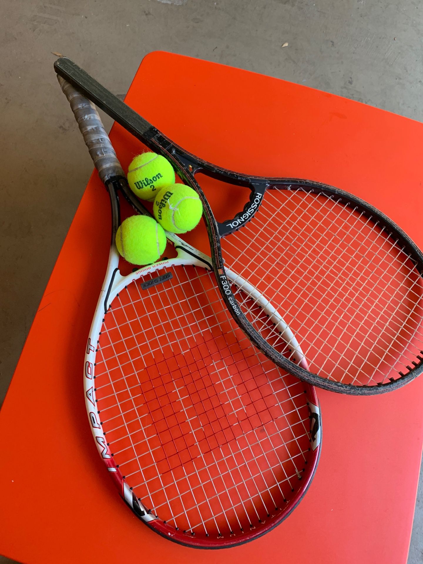 Wilson tennis Racket and balls