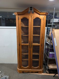 Beautiful Wood Display Cabinet