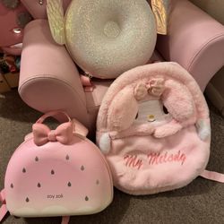 Donut Backpack, My Melody Plush backpack, Strawberry backpack