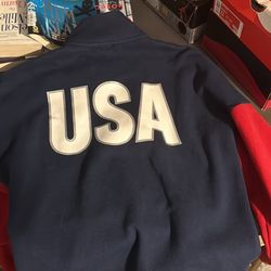 USA Volleyball Zip-Up Fleece size L