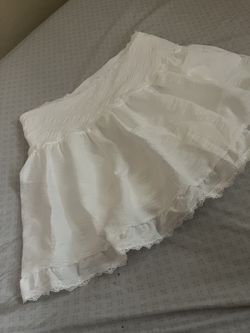 Lace 1 Layer White Skirt