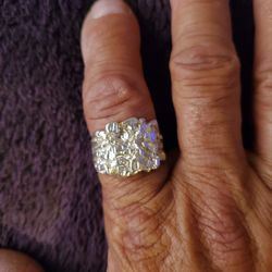 Vintage 90'S 925 Nugget Ring 