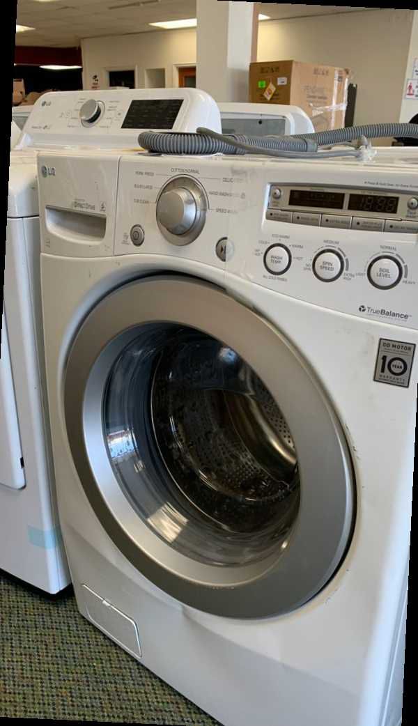 LG White Front Load 3.6 Cu Ft Washer T Y