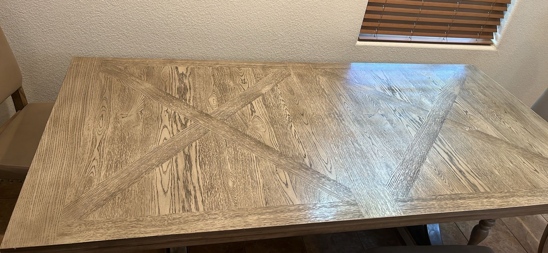 Wooden Dining Table 80” By 40”