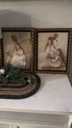 Vintage Margaret Kane Framed Pictures 