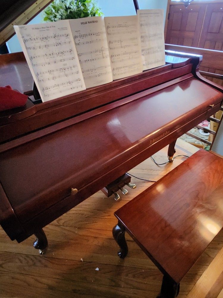 J. Strauss & Son Beautiful, Like New Baby Grand PLAYER Piano