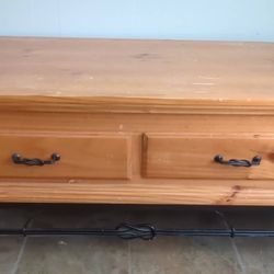 Door Way Entry Table With 2 Drawers Solid Wood And Heavy