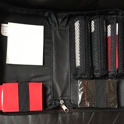 Portable poker set with carrying case
