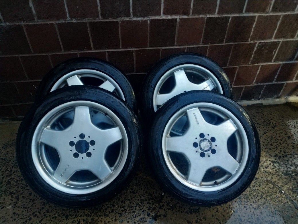 Mercedes AMG rims I with general g Max tires 18"