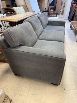 Gray Fabric 3-Seat Sofa - 86”