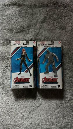 Marvel Legends Avengers Beyond Earth’s Mightiest Black Widow & Iron Man Model 01 Action Figure Bundle