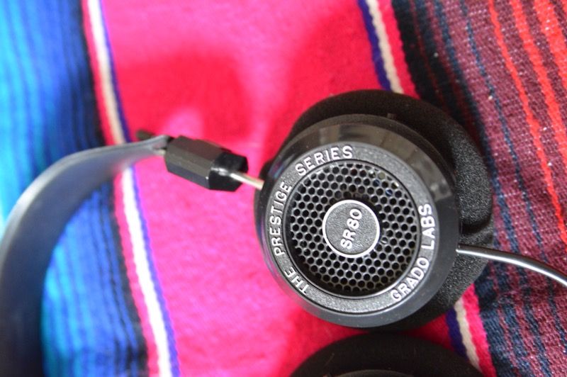 SR 80 Grado Labs black headphones
