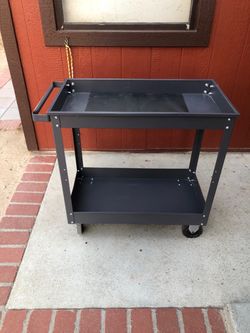 Metal rolling tool cart