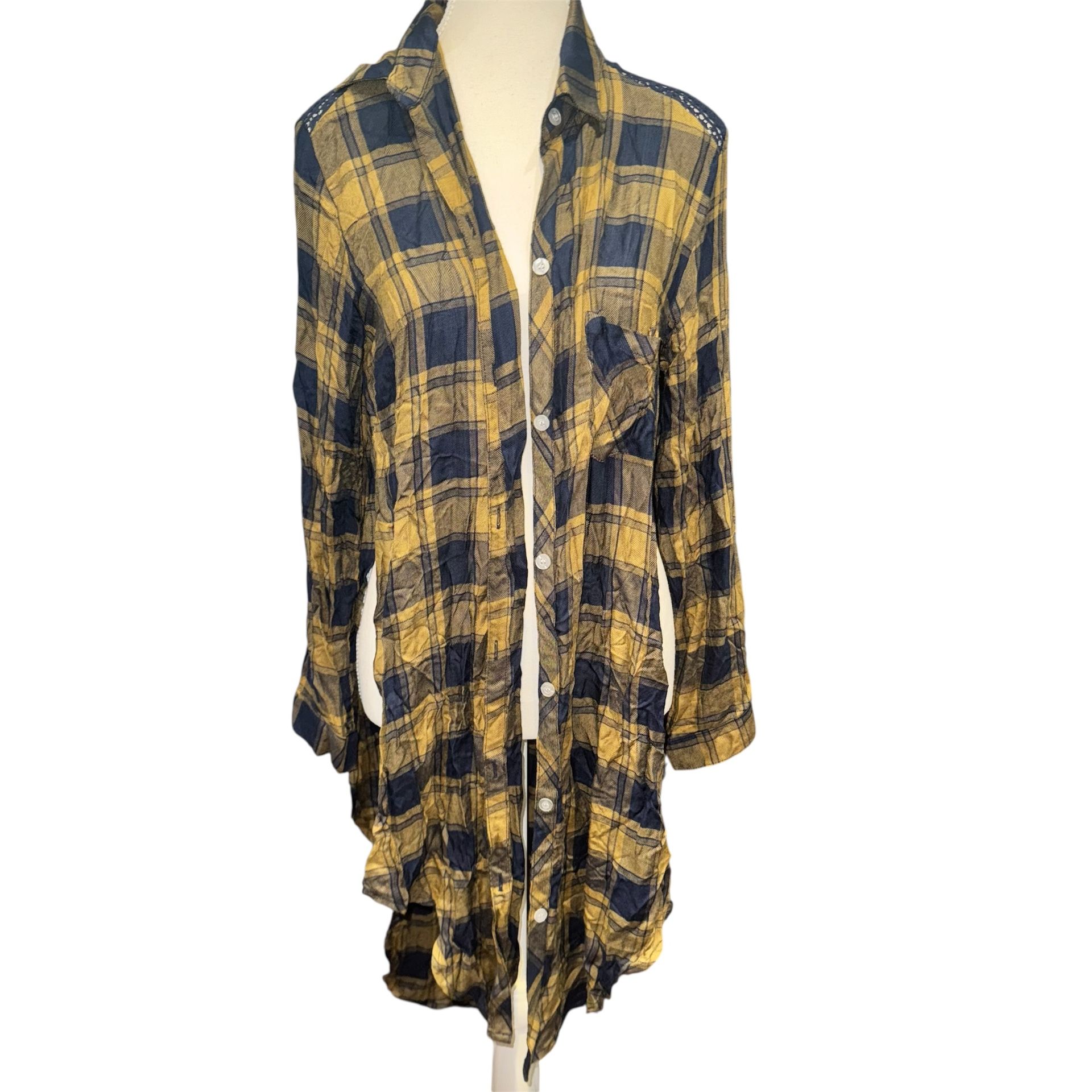 Grunge Flannel Crochet Duster