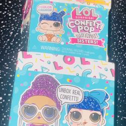 LOL Surprise! Confetti Pop Birthday Sisters, Collectible Limited Edt.Doll, Lil Sister, 10 Surprises