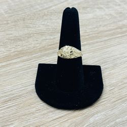 14K Yellow Gold Nugget Ring 