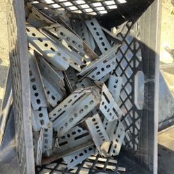 50Pc Angle Brackets For Shelves Table Garage Etc 