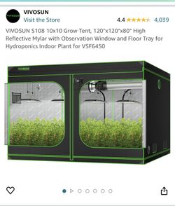 Vivosun 120 X 120 X 80 Grow Tent