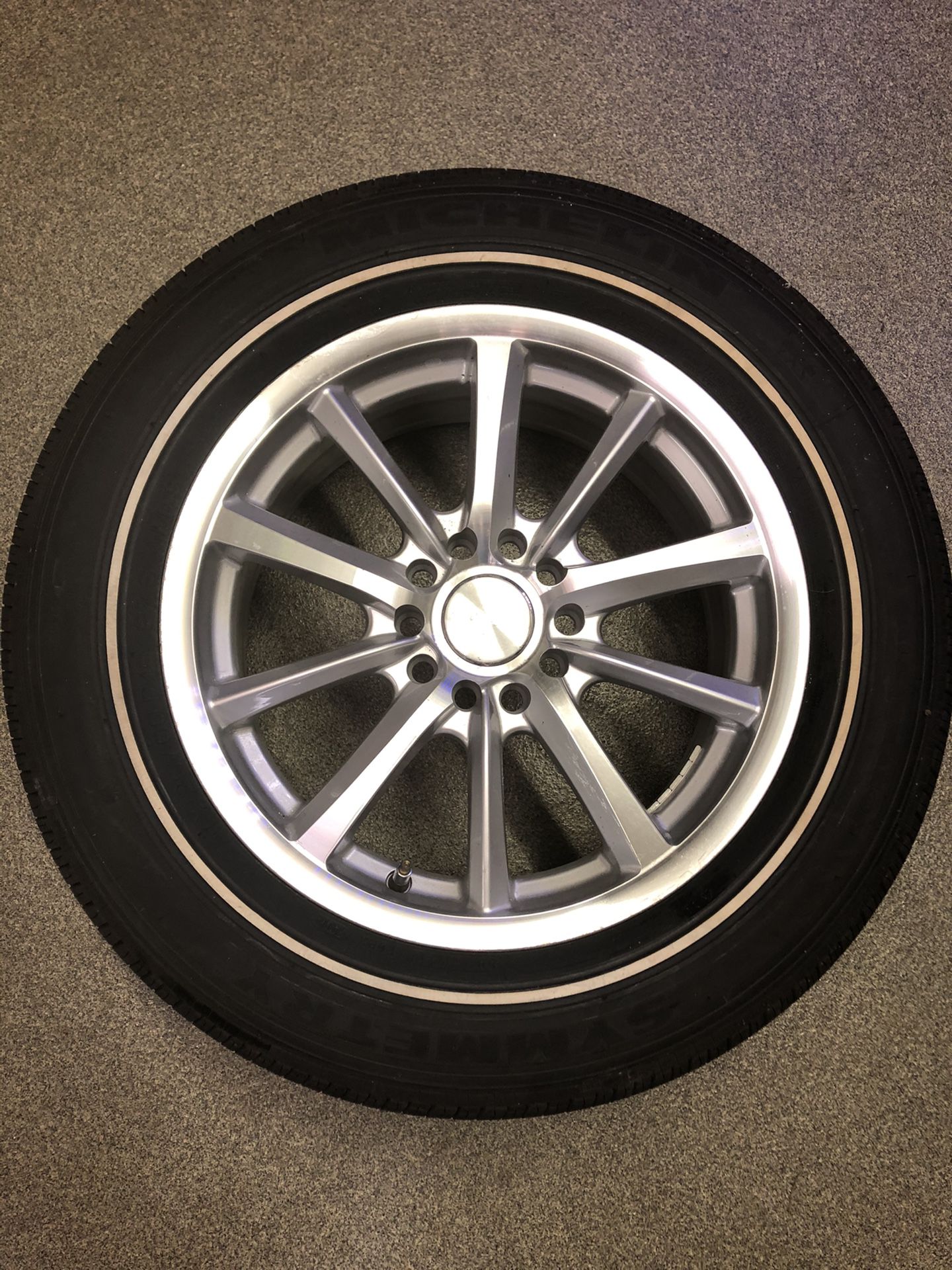 Brand New 16 x 7, 5x114.3, 5x110 Michelin 225/60R16 Tire Cadillac Rim, wheel, Aluminum