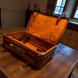 Authentic Vintage MCM Visetos Suitcase – Heavily Distressed / Restoration Project