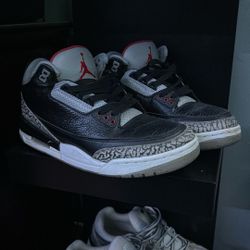 2018 Jordan 3 Black Cement 