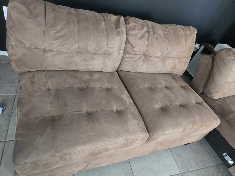 Light Brown Sofas (All Attaches )