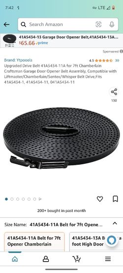 Garage Door Belt For Sale