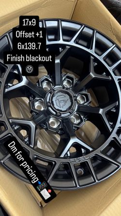 17x9 CHARGER FUEL OFF ROAD RIMS