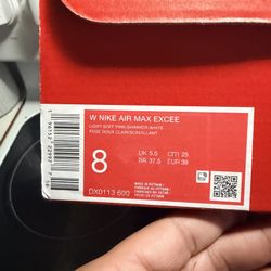 Size 8 Pink & Rose Gold Nike 