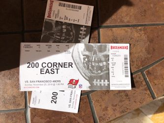 Buccaneers ticket