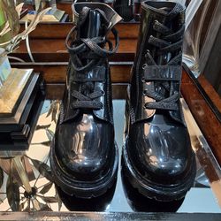 DKNY Patent Boots