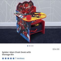 Desk/ Spider-Man Toddler Desk/ Kids/ Toys/ School/ Spider-Man/ New