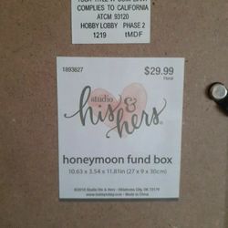 Honeymoon Fund Box